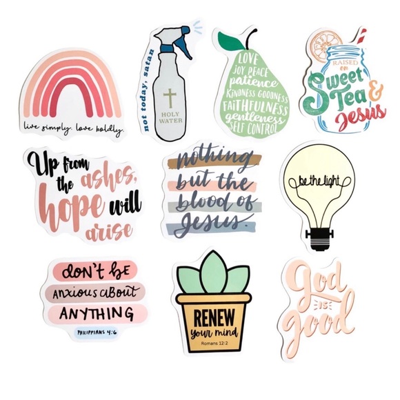 20 Christian Sticker Pack - Picture 3 of 9